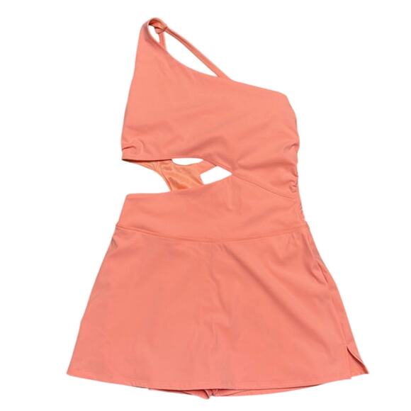 New Free People FP MOVEMENT Transcend Limits Skortsie $108 LARGE Melon Orange - Picture 6 of 8
